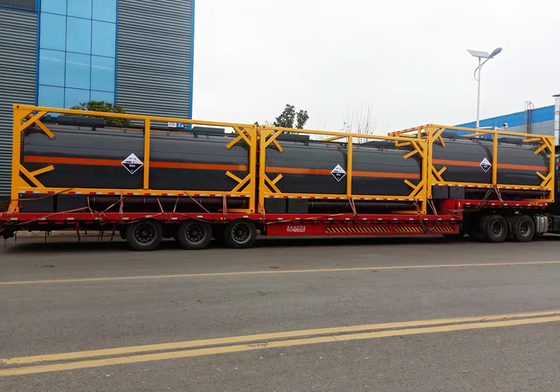 26CBM 20 Foot Tank Container ISO9001 Hydrochloric Acid ISO Tank Transport