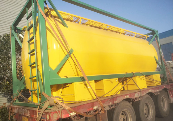 Yellow 52 CBM 40ft Tank Container Transport T1 ISO For Wine