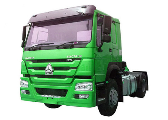 Green 2018 Year Used Howo N7 Tractor 8000kg Diesel Tractor Trailer Head