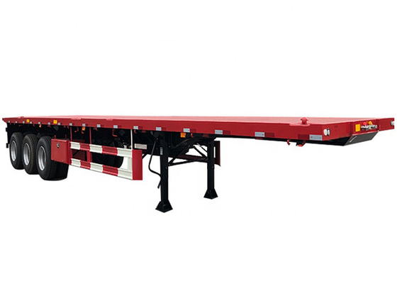 3Axle 40ft Flatbed Truck Trailer 4000kg Flatbed Semi Trailer