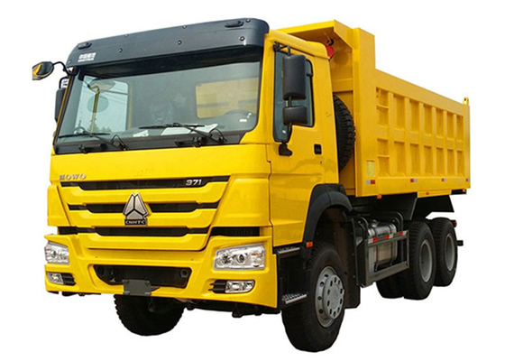 Yellow 2022mm Sinotruk Howo 6x4 Dump Truck 375Hp 25 Ton Dump