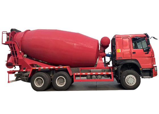 371HP Used Concrete Mixer Truck Sinotruk HOWO 10 Wheeler 12cbm