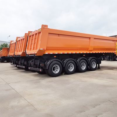 LISHIXIN Dump Semi Trailer Heavy Duty 4 Axles 50 Cubic U Shape Tractor