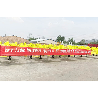 Dock Container Skeleton Semi Trailer 2 Axles 3 Axles 60tons