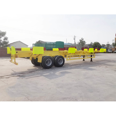 Dock Container Skeleton Semi Trailer 2 Axles 3 Axles 60tons
