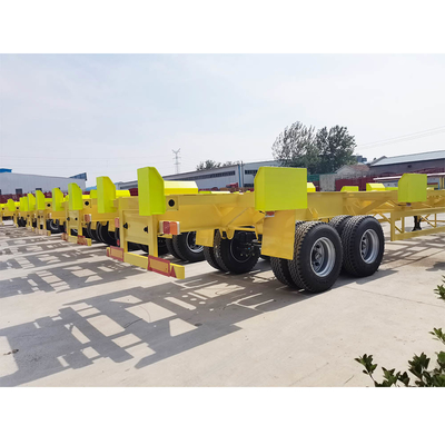 Dock Container Skeleton Semi Trailer 2 Axles 3 Axles 60tons