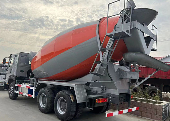 6X4 371HP Used Cement Mixer Truck Howo Dongfeng Shacman 10m3 12m3