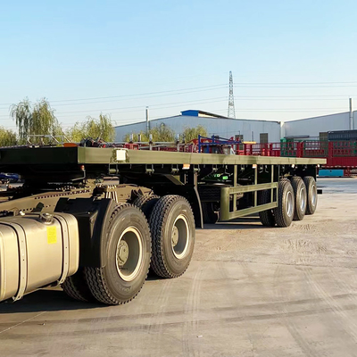 40ft Flatbed Semi Trailer With Container Twist Locks