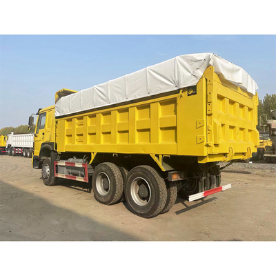 Howo Used Dump Truck With Crane 6X4 Dumper 12.00R20