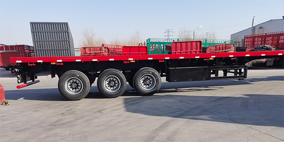 20 / 40 FT Cargo Flatbed Container Semi Trailer Truck Container Transport