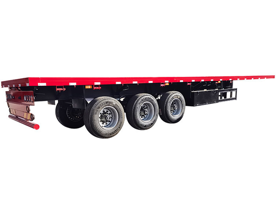 20 / 40 FT Cargo Flatbed Container Semi Trailer Truck Container Transport