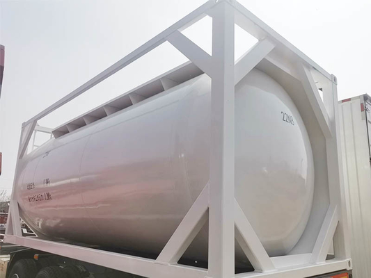 Cement Powder Bulk Transport Tank Container LSXC China 25 Cubic Meter 0.2MPa