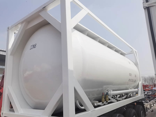Cement Powder Bulk Transport Tank Container LSXC China 25 Cubic Meter 0.2MPa