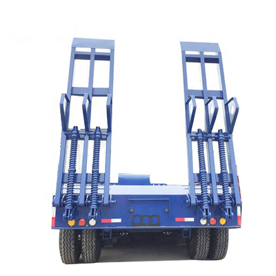 60T BPW Low Bed Semi Trailer 3.66m Tall 16 Wheeler Low Bed