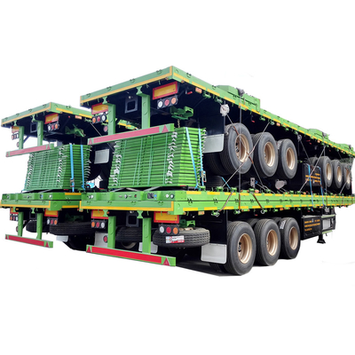 12m Flatbed Truck Trailer 12R22.5 Flatbed Semi  Snowrunner FUWA