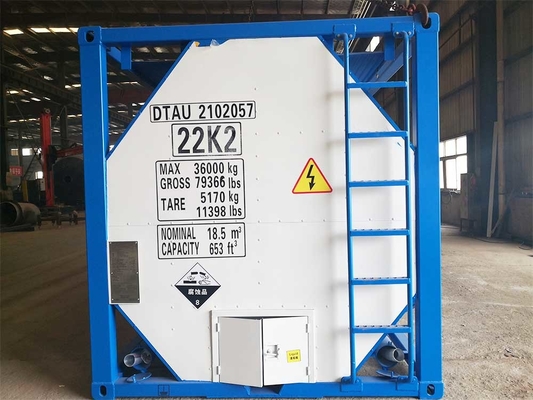 Ex-factory price hydrochloric acid and sulfuric acid chemical transport tank container