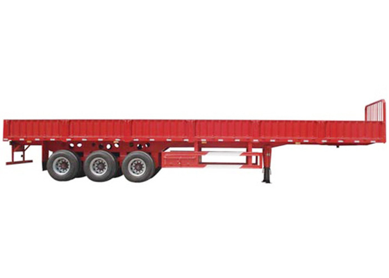 30-80T Flatbed Side Walls FUWA  Trailer With Side Walls