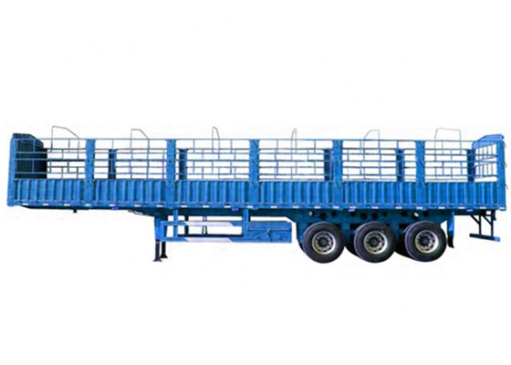 Blue 11.00r20 12 Wheel Truck Fence Q345 Side Wall Trailer Fast