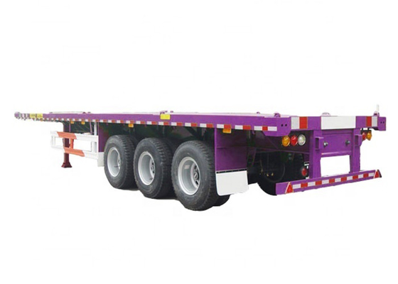 JOST 3 Axles Flatbed Truck Trailer 45 Ton 40 Feet Flatbed Trailer