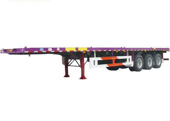 JOST 3 Axles Flatbed Truck Trailer 45 Ton 40 Feet Flatbed Trailer