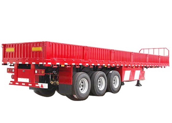 30-80T Flatbed Side Walls FUWA  Trailer With Side Walls