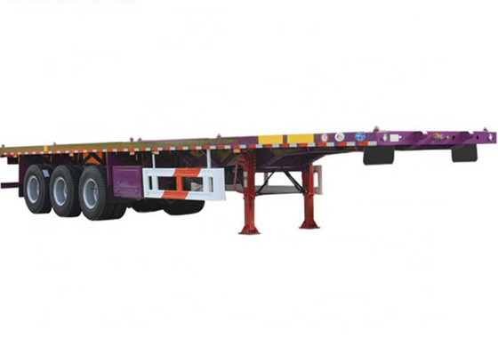 JOST 3 Axles Flatbed Truck Trailer 45 Ton 40 Feet Flatbed Trailer
