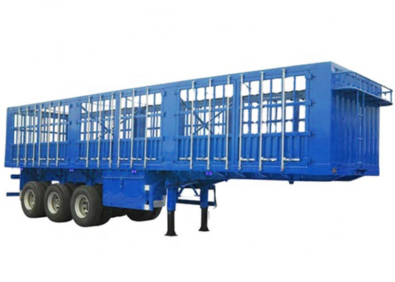 Blue 11.00r20 12 Wheel Truck Fence Q345 Side Wall Trailer Fast