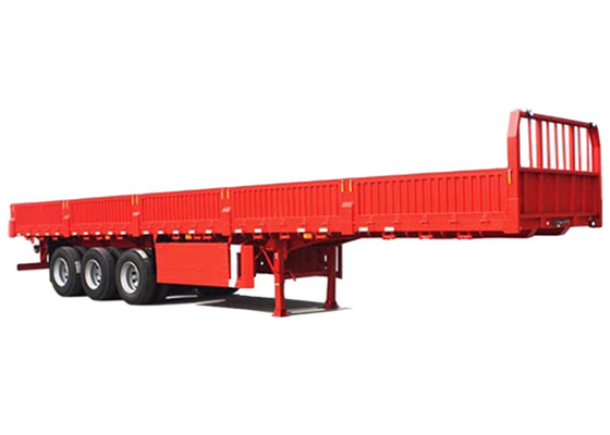 30-80T Flatbed Side Walls FUWA  Trailer With Side Walls