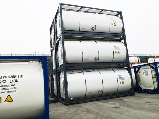 Factory price SS316 20 feet 21-26CBM CIMC T3 T4 T11 T14 ASME standard ISO liquid food transportation tank container