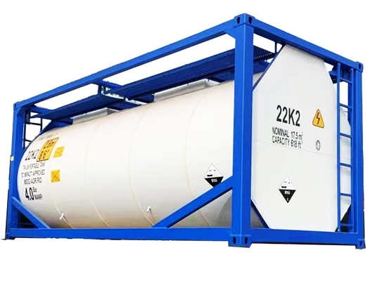 White T14  Liquid Tank Container 20Ft Carbon Steel Storage Tanks