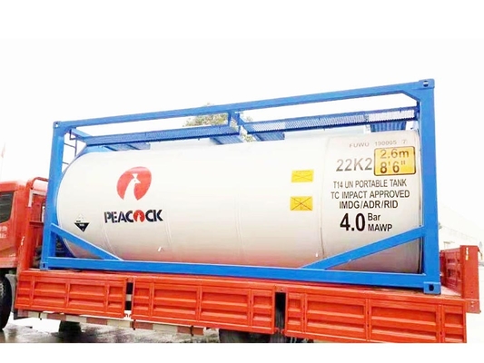 White T14  Liquid Tank Container 20Ft Carbon Steel Storage Tanks