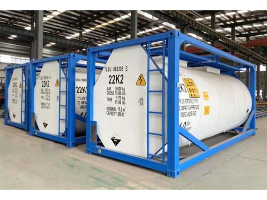 White T14  Liquid Tank Container 20Ft Carbon Steel Storage Tanks