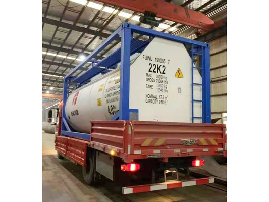 White T14  Liquid Tank Container 20Ft Carbon Steel Storage Tanks