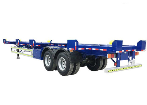 6m Skeletal Semi Trailer 53 Feet 2 Axles Shipping Container Trailer