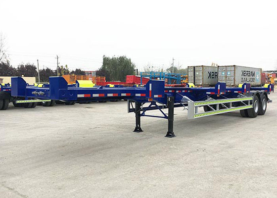 6m Skeletal Semi Trailer 53 Feet 2 Axles Shipping Container Trailer