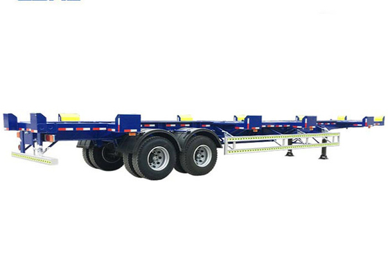 6m Skeletal Semi Trailer 53 Feet 2 Axles Shipping Container Trailer