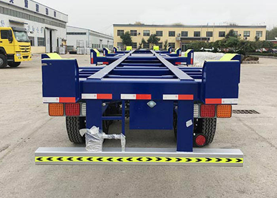 6m Skeletal Semi Trailer 53 Feet 2 Axles Shipping Container Trailer