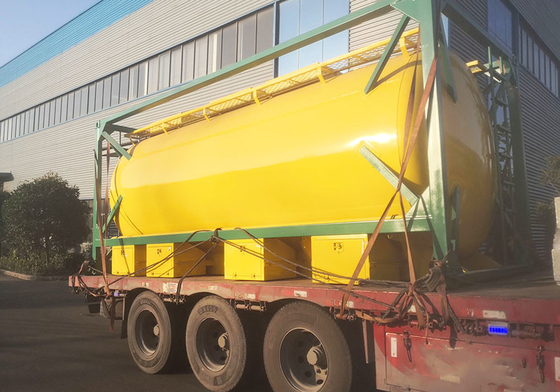 Yellow 52 CBM 40ft Tank Container Transport T1 ISO For Wine