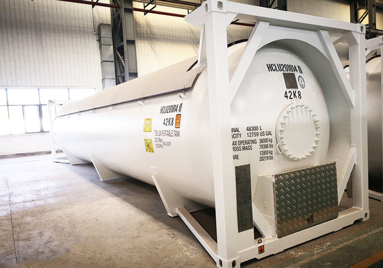 ASME T50 ISO Tank Container 80m3 ISO Tank 40 Ft For Carbon Dioxide