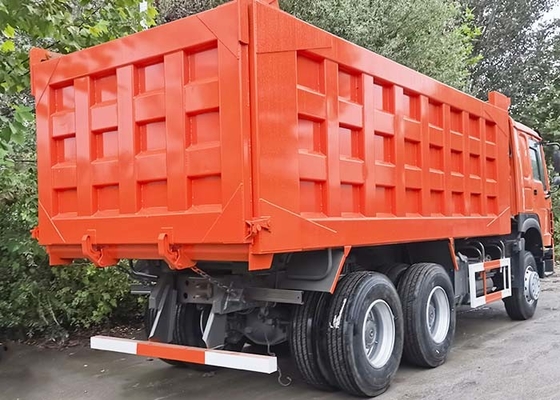 50000kg Used Tri Axle Dump Trucks 375HP Used 12 Wheel Tipper