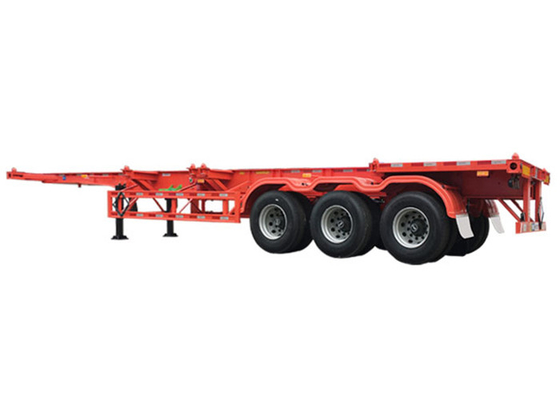 12m Skeleton Truck Trailer 5000kg Tri Axle Container Chassis