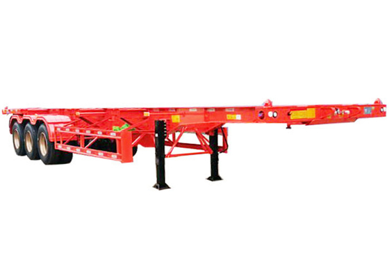 12m Skeleton Truck Trailer 5000kg Tri Axle Container Chassis