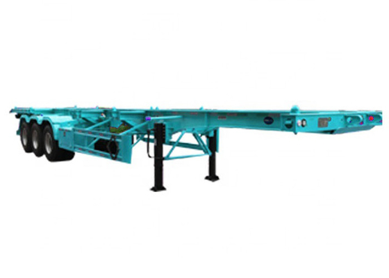 1600mm Skeleton Container Semi Trailer Fuwa 20 Ft Container Chassis