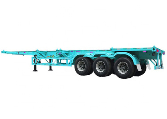 3 Axle Skeleton Container Semi Trailer 40ft Tri Axle Container Chassis