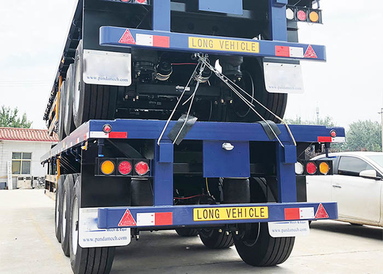 20ft Flatbed Truck Trailer 60T Three Axle Flatbed Semi Trailer ISO