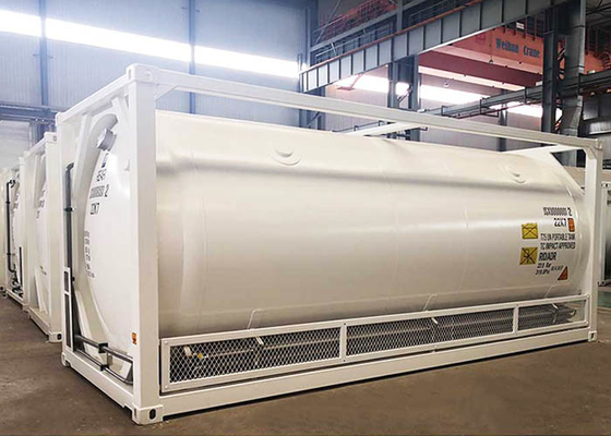 21000L Cryogenic Tank Container Q345R  ISO Tank 40 Feet For Hydrogen