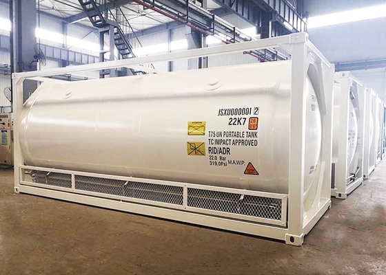 21000L Cryogenic Tank Container Q345R  ISO Tank 40 Feet For Hydrogen