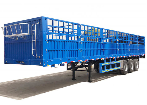 Curb Weight 6.2T Stake Semi Trailer 12R22.5 Fence Cargo Trailer