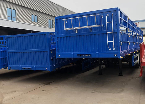 Curb Weight 6.2T Stake Semi Trailer 12R22.5 Fence Cargo Trailer