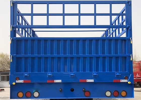 Curb Weight 6.2T Stake Semi Trailer 12R22.5 Fence Cargo Trailer